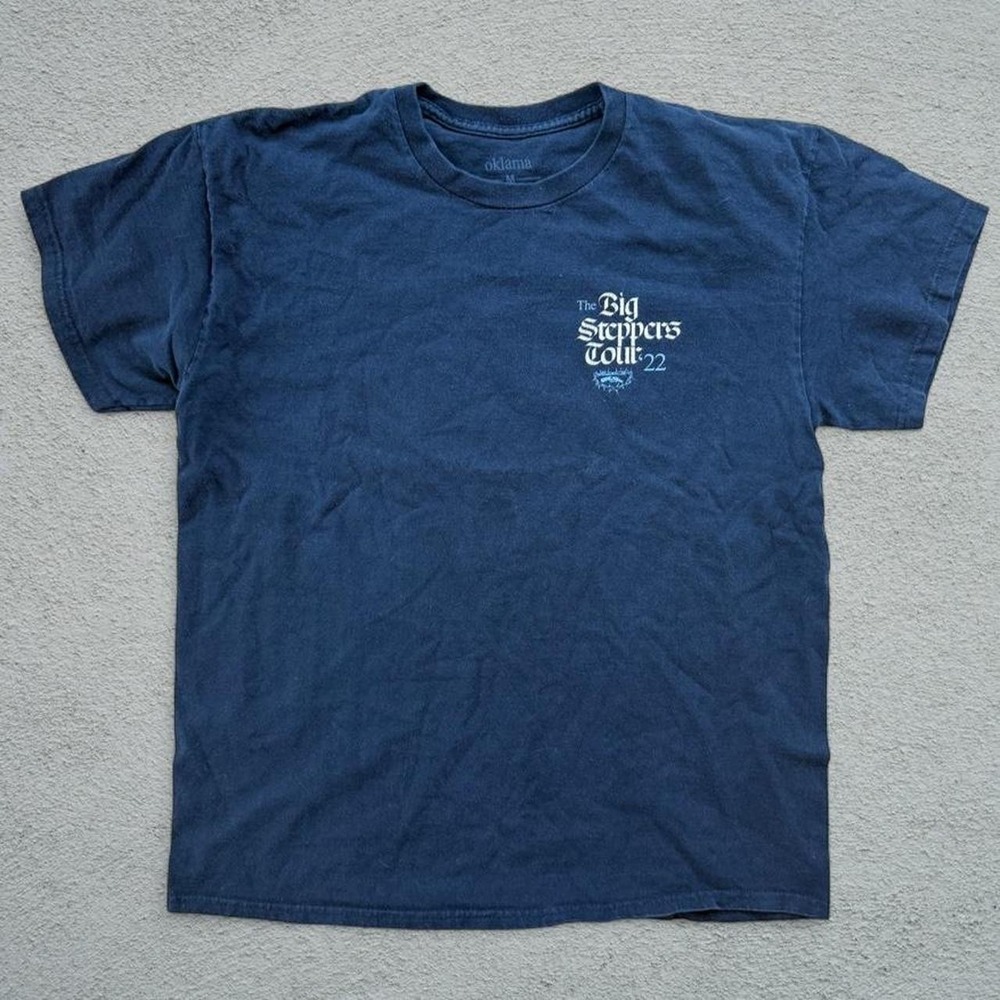 Oklama Big Steppers Tour 2022 T-Shirt Size M Navy